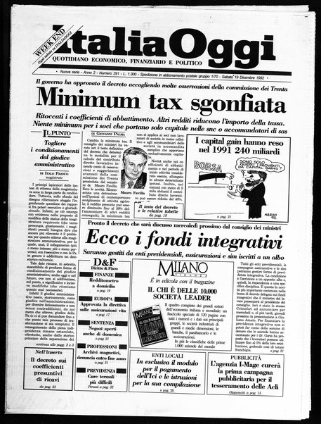 Italia oggi : quotidiano di economia finanza e politica